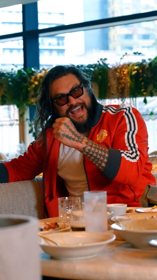 When Jason Momoa watched Eric Cantona for the first time, it was collar up from there on in ❤️