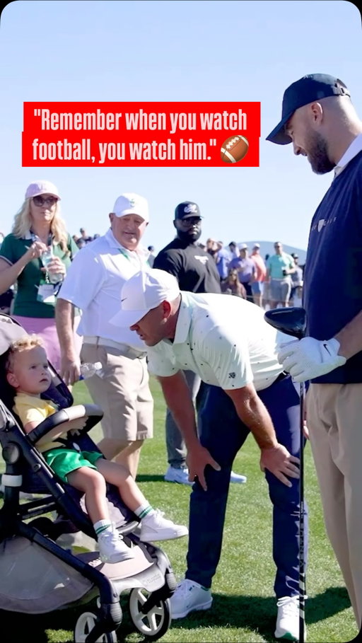 Travis Kelce meets Crew Koepka @WMPhoenixOpen 🥹