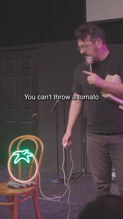 We gave the crowd fake tomatoes at @chrisgeth’s last THAT SHOW @ucbtny and this happened.  Been wanting to do this bit for literal years and we will for SURE do it again. Man this was so fun. Thanks to everyone who came and everyone who helped

Filmed by @keithyqhaskel, hosted / Milton Berle jokes by @davetotheross, bipolar disorder / light operation by @jfodlovesyou, tomato retrieval/distribution by @daveszarejko2, marshmallows / tomato bucket by @kento.nyc, and other tomato sets by @nattowsen, @milescalderon, @kurtbraunohler, and @chrisgeth!

#tomato #tomatoes #standupcomedy #standup #comedyshow