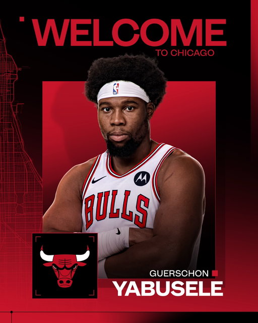 Welcome to Chicago, @guerschon__ 🤝

OFFICIAL: We have acquired Guerschon Yabusele and cash considerations from the New York Knicks in exchange for Dalen Terry.