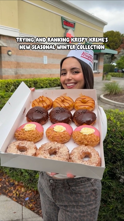 Trying and ranking @krispykreme’s new Winter Seasonal Collection ❄️

Featuring: 🍯 Caramel Dulce 🍫 Chocolate Truffle 🍓 Raspberry Cheesecake ✨ Cinnamon Sugar Cake

Ranking them was HARD because they were all so good 😭

You can grab the Winter Seasonal Collection at Krispy Kreme now.
 Let me know which one you’d try first 🤍

#KrispyKremePartner #iviethefoodie