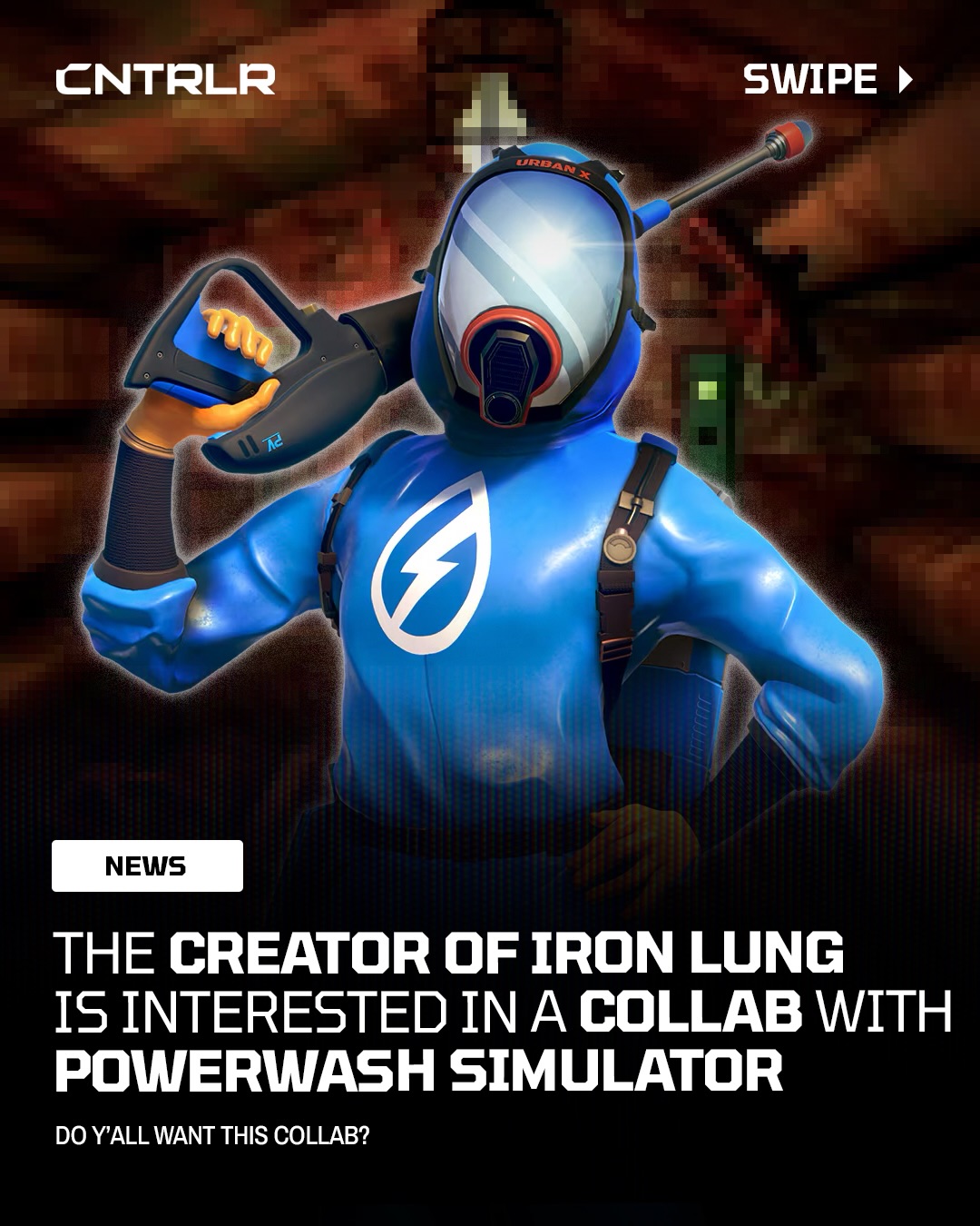 Do y’all want an Iron Lung / Powerwash Sim collab⁉️👀