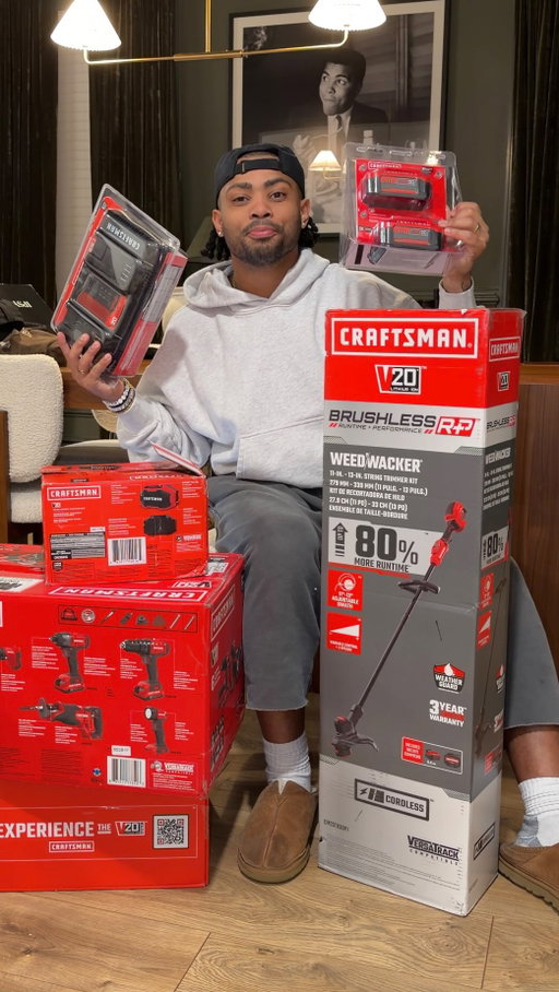 #ad MAJOR GIVEAWAY! Teamed up with Craftsman for the Big Game and it’ll be a major, let it ride 🔥

Make sure you tune into CRAFTSMAN’s IG Live on Feb 8th for a chance to win $20,000 in CRAFTSMAN tools and retailer gift cards. 1 winner selected at random each quarter!

No purchase necessary to enter or win is required,  go to the link in @craftsman’s bio for the official rules.