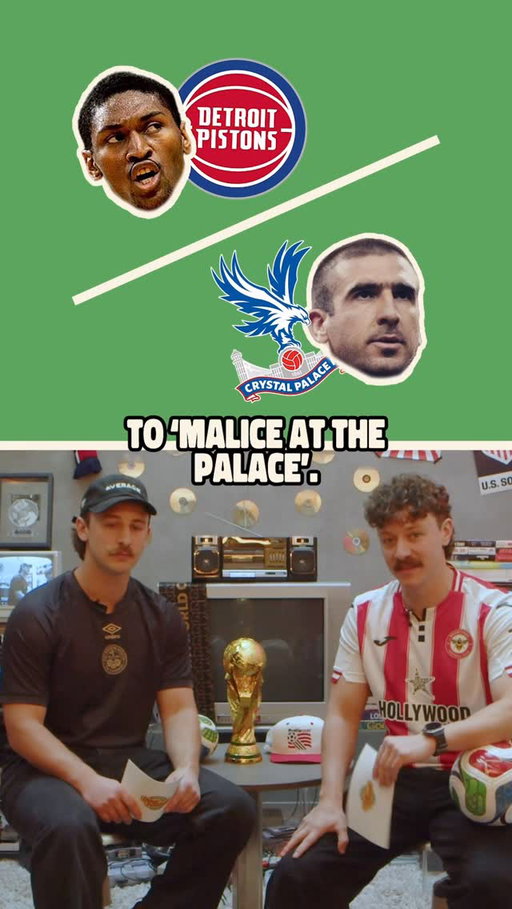 Spot on comparison #maliceatthepalace #cantona #premierleague #nba #thepointerbrothers