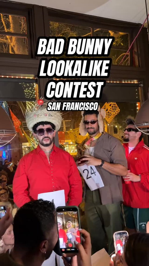 🇵🇷 The real Benito Bowl is here!

If you didn’t score tickets to the Super Bowl for the Bad Bunny Halftime Show on Sunday, here’s the next best thing: 33 super-fans dressing up as the star himself.

A huge crowd packed out @tacolicious in San Francisco’s Mission district (with 300 more starting an impromptu block party outside) as the lookalikes strutted their stuff. The winner @abdul__bunny was a favorite from the start.

Forget the football: this is our fantasy team now 🙌

🎥: @reillystyley / Axios