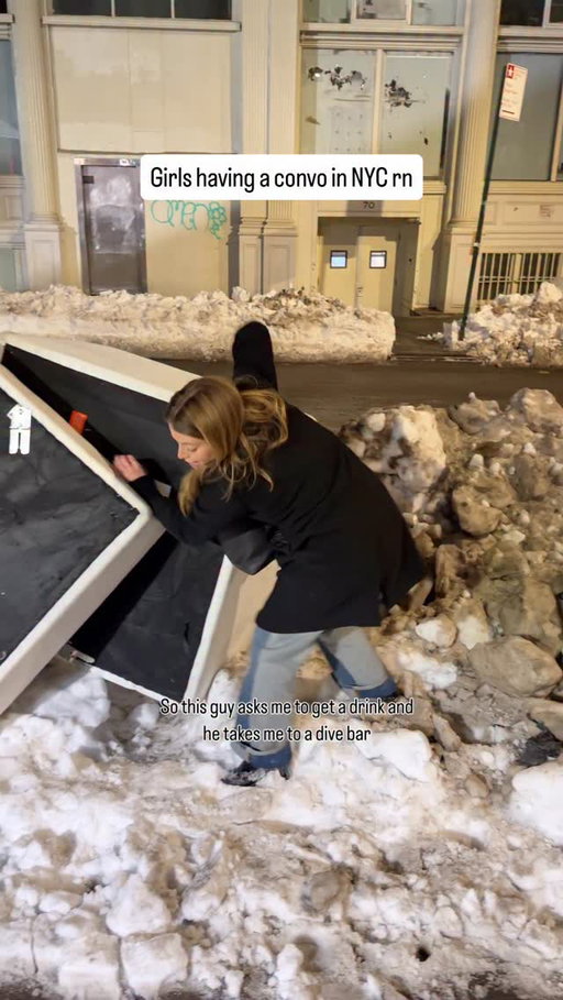 The snow is now ice mounds 

#girls #newyorker #comedy #snow #newyork