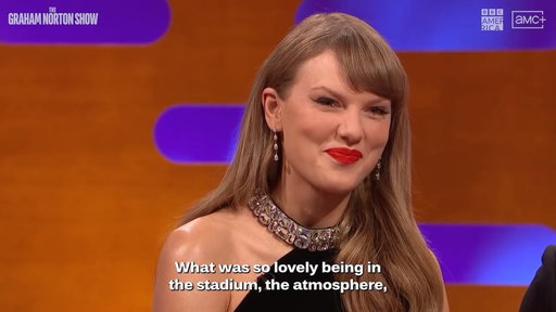 Who knew a seat on #TheGrahamNortonShow could turn into a #TaylorSwift music video audition? 💎 ✨
