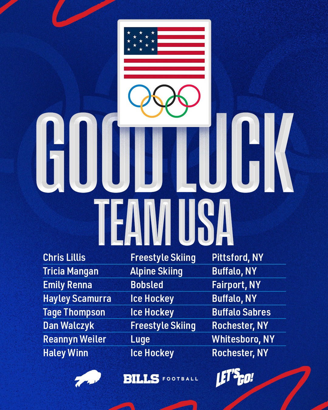 USA! USA! USA! 

Good luck to @teamusa in the 2026 Winter Olympics. 🇺🇸