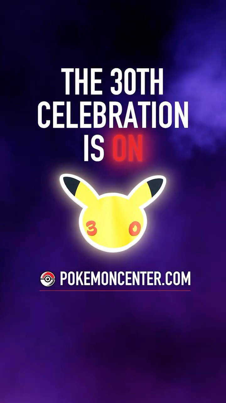 Celebrate 30 years of Pokémon with the 30th Celebration Collection from Pokémon Center ⚡️

Check out the collection and a special gift with purchase at the link in our bio 🔗

Coming soon to the UK!