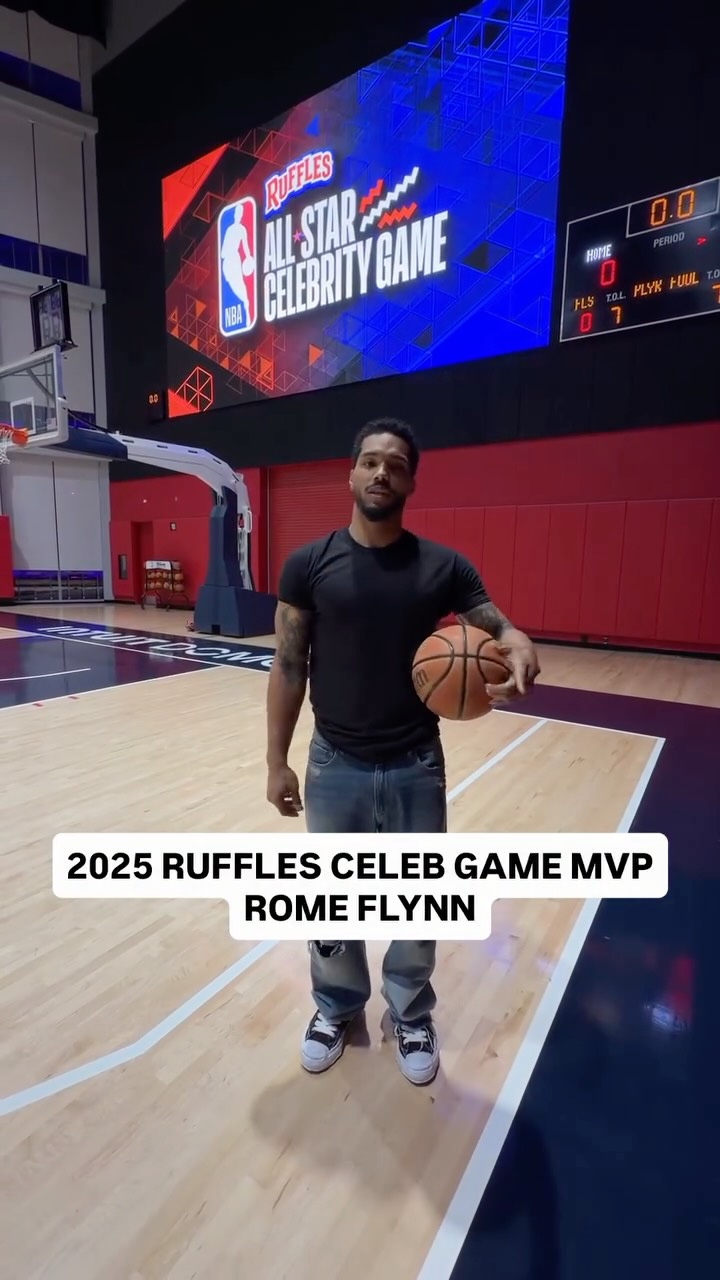 One week out from the Ruffles Celeb Game at NBA All-Star, 2025 MVP @romeflynn is locked in on going b2b.. not even @lethalshooter can distract him! 

7:00pm/et FRIDAY 2/13 on ESPN
🎟️: link in bio
