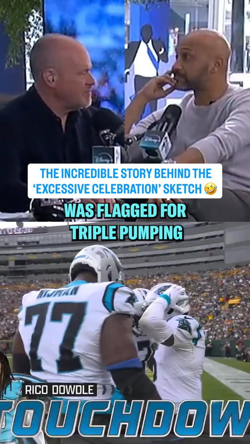 Rico Dowdle was penalized for pumping after a TD this year... so we HAD to ask @keeganmichaelkey the origin of that sketch and this is GOLDEN