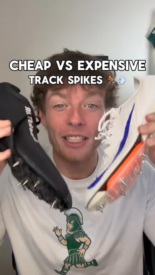 Cheap vs Expensive track spikes Nike MaxFly comparison #trackandfield #trackspikes #nikemaxfly #sprinting #track