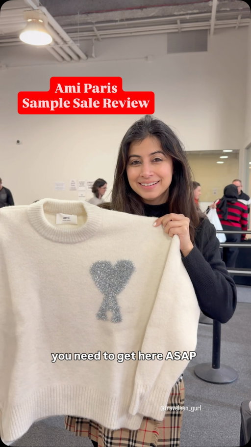 The first ever @amiparis sample sale is officially here ❣️and the prices are incredible! 

📍Soiffer Haskin 317 West 33rd St, New York
🗓️ February 6th- February 9th

💵 All sweatshirts are $150
👕 Sweaters are all $165-$220
👟 All sneakers are $150 and other shoes are all $190

#traveleengurl #thingstodoinnyc #amiparis #samplesale #nycsamplesale