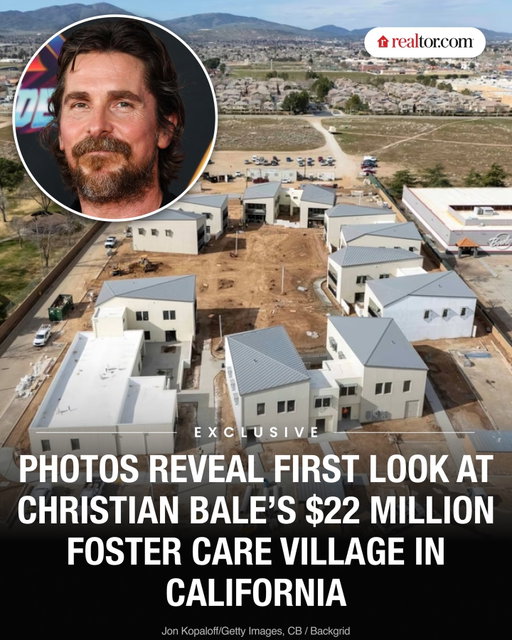 New pictures reveal that Christian Bale's $22 million foster care village in California is well underway—and is on track to be completed this year, bringing to fruition the on-screen star's 17-year dream to provide siblings in foster care with a safe space to live together.

In exclusive images obtained by @realtordotcom, the Palmdale, CA, project—which is being developed by the 52-year-old actor’s organization, Together California, alongside physician and UCLA professor Dr. Eric Esrailian—is seen taking shape, with 11 multifamily structures now in place on the property.