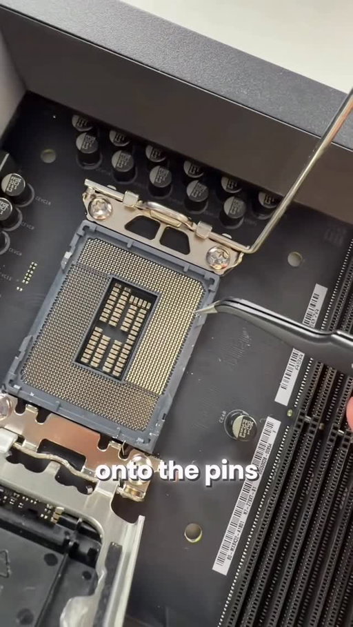 I found this when I opened up a returned motherboard… 

#pcbuild #custompc #techtip #motherboard #tonytechbytes