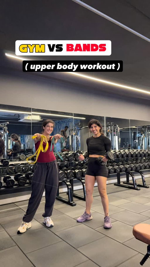 gym vs bands (upper body workout)

[upperbody gym home beginner workout routine fatloss weightloss weightgain ]