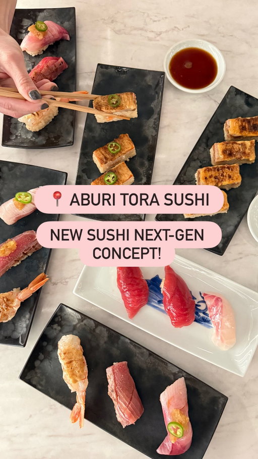 🍣 New New 🍣 @aburitora.austin is NOW OPEN in East Village (by Samsung) from the founder of Michelin-recognized @mikurestaurant in Vancouver!

This new tech-based sister restaurant is stunning 🤩 and is serving up incredible premium flame-seared Aburi Sushi and they use a sushi concierge system (order at your table kiosk and your sushi chef delivers your plates via a high-tech conveyor belt straight to your table)! 🍣

I often order from @aburitora.austin and love their Aburi Spicy Salmon and their other Aburi offerings, and you can expect to see all that and an expanded menu for this new concept. They also have beer, wine and sake 🍶🍷🍺

I loved my preview of the space and the concierge ordering service and can’t wait to go back to try more of the menu!

Congrats on your first brick-and-mortar outside of Cananda, @aburitora.austin! We are thrilled to have high-quality sushi in northeast Austin!
-
-
-
#austintx #sushi #newrestaurant #aburisushi #atxfoodie
