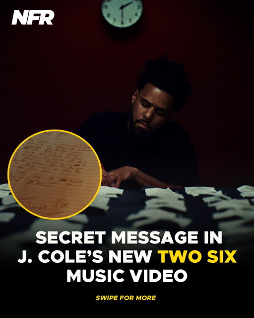J. Cole hides a handwritten message in the “Two Six” video, reflecting on mortality, ego and letting go ✍️

“Nothing is forever. His youth. His innocence, his body, his glory, his success, his birds, his possessions… The sooner he accepts this fact, the sooner he will find peace.”