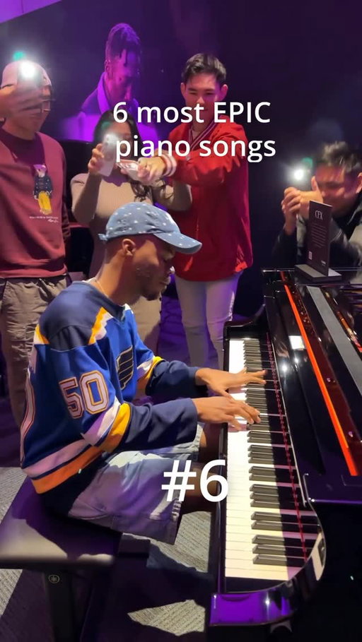Still trying to learn song #6 🥵🎹 What songs did we miss? 

🎹: @yamahamusicusa 

Pianists:
1: @and.y.morris 
2: @david_msnyder 
3: @destioco 
4: @janetnoh 
5: @shanexyeah 
6: @roycelatrel 

#piano #pianist #yamaha #pianoplayers