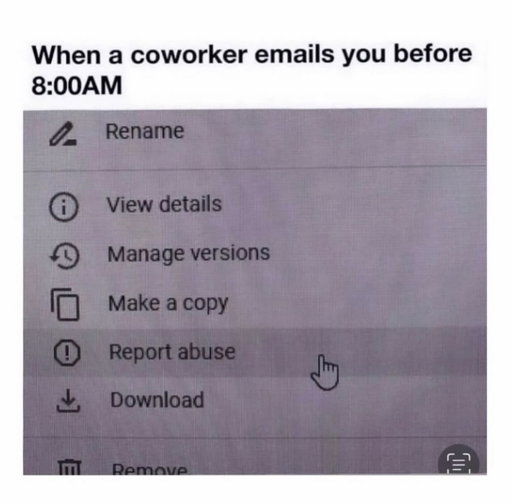 Or on the weekends…