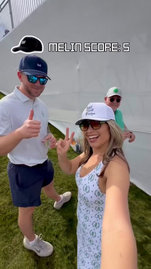 Waste management Phoniex Open 2026♻️🌵⛳️ High five’s to #MELINFAM !!! Let’s go!!! How fun!🔥 #golf #waste #wmpo