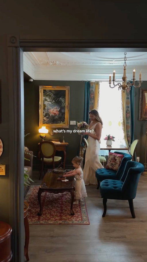 This with my husband and two kids, an endless supply of books, and my dogs 🕯️📜✨ 
Hotel: @maisonrosehudson 
Dress: @rumored_ 

#dreamlife #momlife #motherdaughter #whimsical #oldmoney