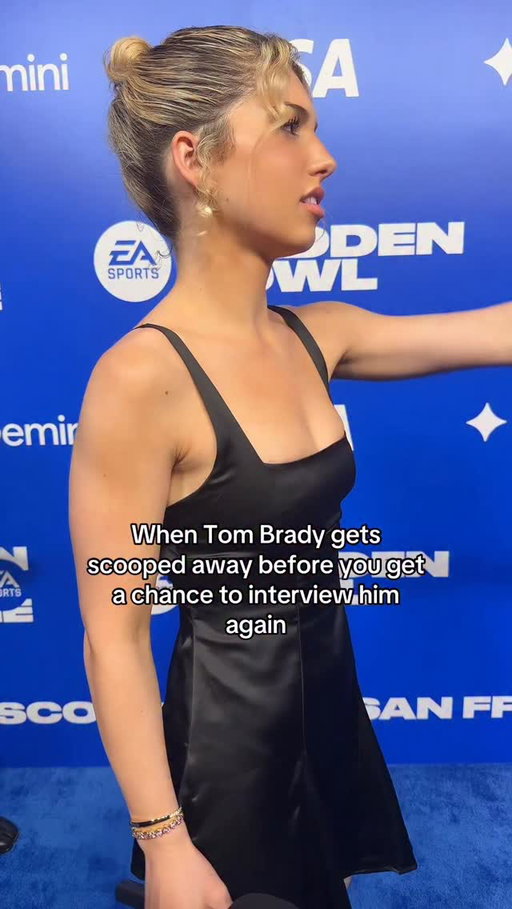 It’s okay, you can laugh. #tombrady #interview #eamaddenbowl #redcarpet #sports