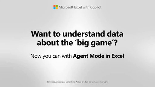 Meet your new MVP with Agent Mode in Excel. Watch it analyze a football squares grid and highlight the most common score-ending combos from past big-game matchups.