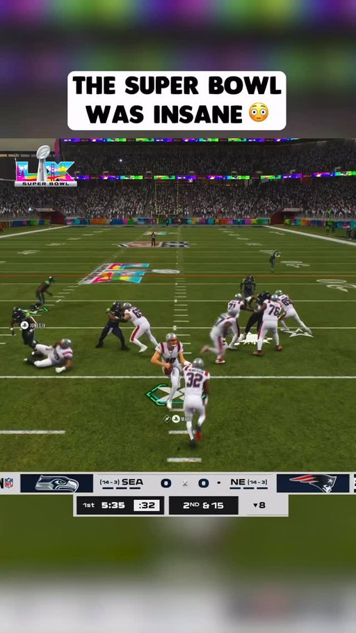 This Super Bowl game was INSANE😳 #madden26 #madden #gaming #superbowl #thegoosetv