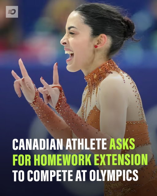 Let’s hope Madeline Schizas got that extension 😅🤷‍♂️📚

The McMaster University student posted to Instagram on Saturday, showing that she had to ask for a homework extension. The Oakville, Ont. native has a good reason: she’s competing in the Winter Olympics 🍁

📸 James Lang/Imagn Images / @maddieschizas 
#teamcanada #olympics #milanocortina2026