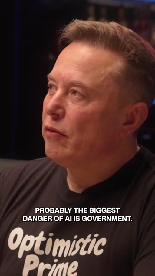 The Biggest AI Risk is from Government - Elon Musk