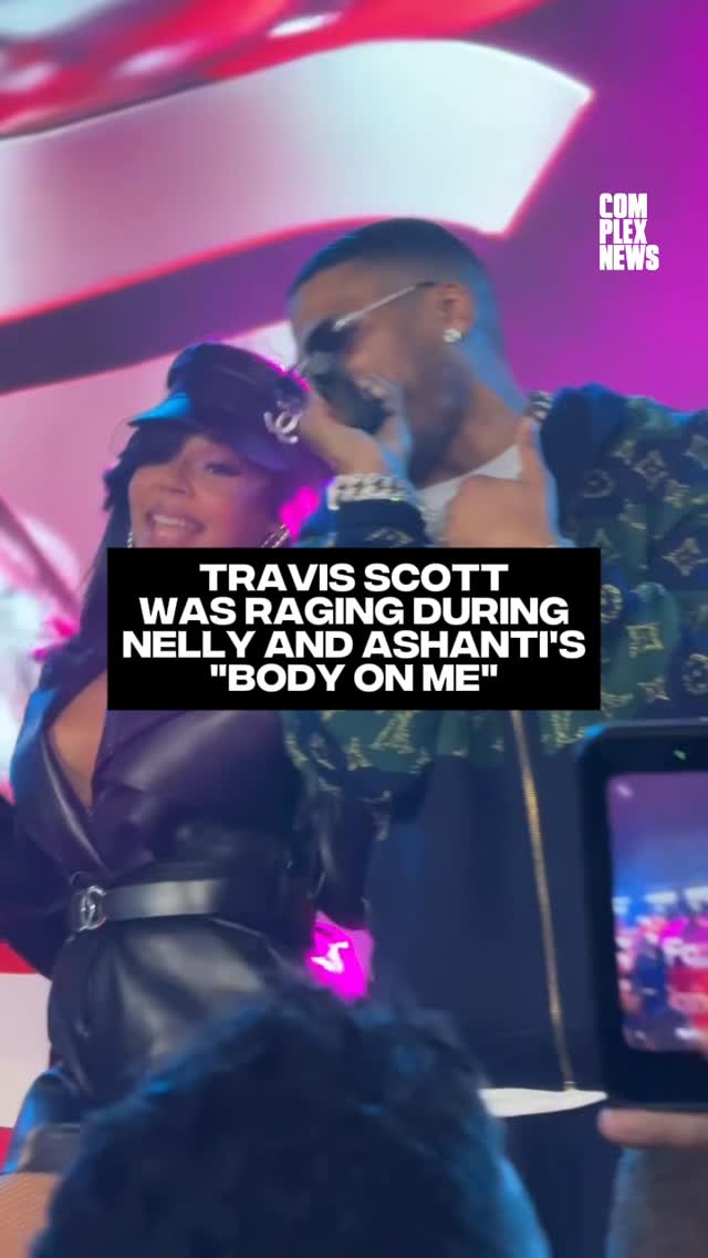 Travis Scott def caught a vibe at the Fanatics Super Bowl Party 😭