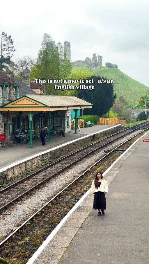 This is one of the most beautiful village in England 🏴󠁧󠁢󠁥󠁮󠁧󠁿 

Corfe Castle is a small stone village in Dorset with old houses, narrow streets, and castle ruins on a hill above it. The grey stone buildings and the castle make it feel calm, historic, and very English ❤️

How to reach from London:
🚂 From London Waterloo, take a train to Wareham. From Wareham, take a local bus or the Swanage steam train to Corfe Castle village.

📍 BH20 5EZ

#corfecastle #englishcountryside #uktravel #uktravels #visitdorset