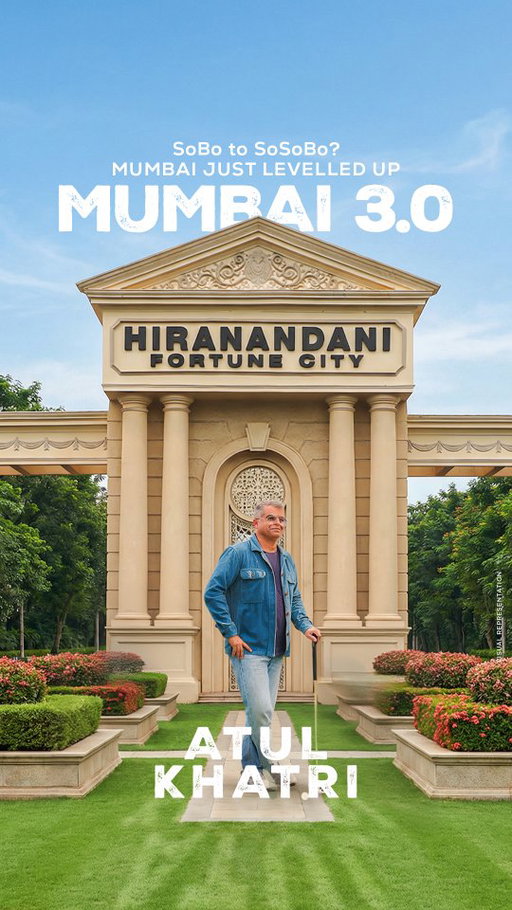 Yay 😁 Sosobo is here ✨️

Welcome to the heart of Mumbai 3.0 - Hiranandani Fortune City, Panvel ❣️

This isn't an update. It’s an upgrade to how the city lives, moves, and connects. 
 
Earlier Mumbai grew fairly unplanned but now we talking about : 
- Planned townships.
- Mega infrastructure.
- Faster access to the city, without the chaos of it 💪

#Mumbai3.0 #HiranandaniFortuneCity
#FutureMumbai #PlannedLiving
#Panvel