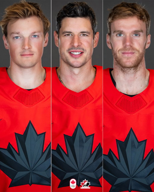 Two-time Olympic gold medallist Sidney Crosby will wear the ‘C’ with Canada’s Men’s Olympic Team at #MilanoCortina2026, alongside alternate captains Cale Makar and Connor McDavid.

Le double médaillé d’or olympique Sidney Crosby portera le « C » pour l’équipe olympique masculine du Canada à Milano Cortina 2026; Cale Makar et Connor McDavid seront les capitaines adjoints.