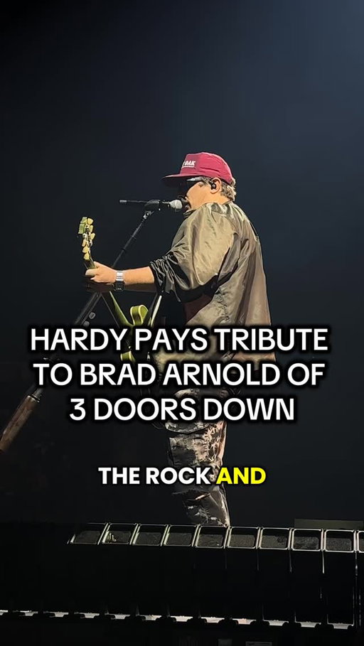 Last night in London, Ontario, @hardy paid tribute to his friend & incredible front man of @3doorsdown, Brad Arnold, who passed away yesterday from lung cancer. 💔🙏🫶

Such a special moment in the show. #Hardy #LdnOnt #3doorsdown