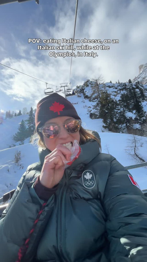 Not a bad Sunday 🇮🇹🧀🏔️😌
.
.
#milanocortina2026 #italianvibes #winterolympics #teamcanada #dolomites
