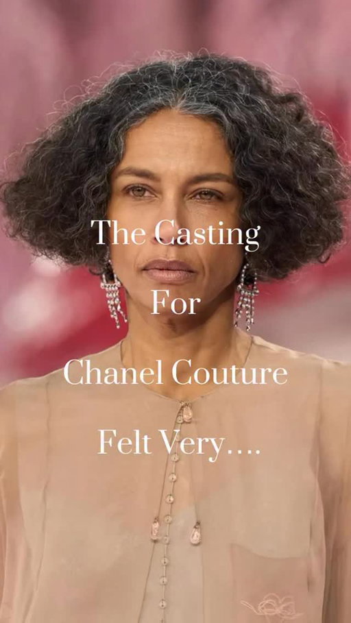 Seen? Especially in a world where youth seems to be the only measure of what is cool and/or relevant and by association, important. 

When @chanelofficial opened their first couture
collection under @matthieu_blazy with an older brown woman, I had to think: when was the last time I saw this from anyone, which in and of itself, is a disappointingly familiar question. 

I literally said out loud: “it’s me” when I saw her walk out.  Not literally me, but right down to the hair? (which is completely coincidental), but still, seeing older woman after woman of different nationalities shown in an aspirational manner is the breath of fresh air that’s not just been so needed but so wanted.

It’s a desire that goes hand in hand with the couture that they were covered in.

#chanel #welovecoco #matthieublazy #chanelhautecouture