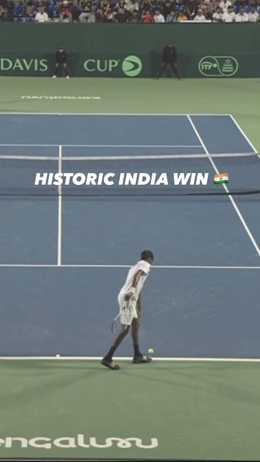 Chak De India! Epic scenes in Bengaluru 🇮🇳

Look what it means to the Indian contingent 🥹

#DavisCup