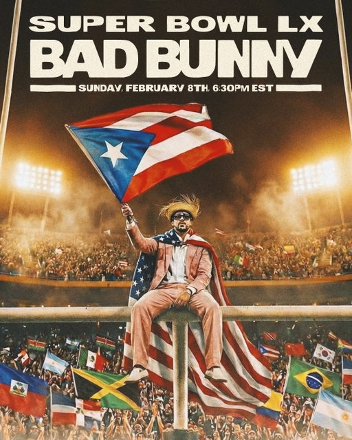 THE BENITO BOWL. TONIGHT. SUPER BOWL LX. 🪇

Shop The Big Game collection on Complex at the LINK IN @complexmusic BIO 🔗

(🎨: @kidnerdgrafx)