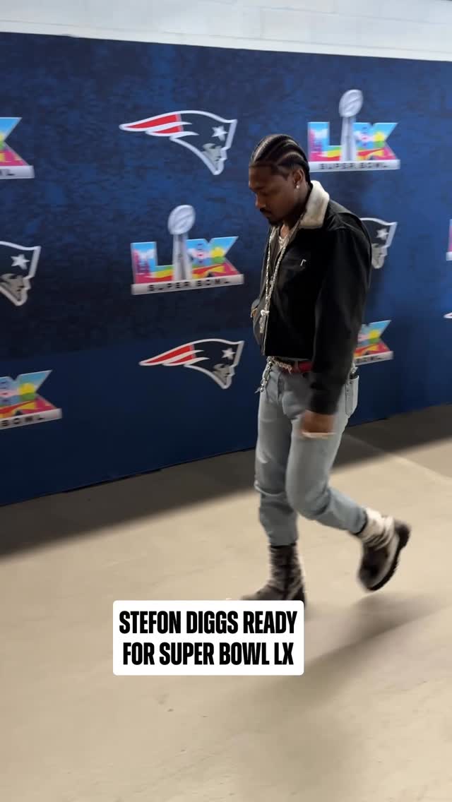 @stefondiggs arrives to the Super Bowl 🙌

Super Bowl LX – 6:30pm ET on NBC
Stream on @NFLPlus + Peacock