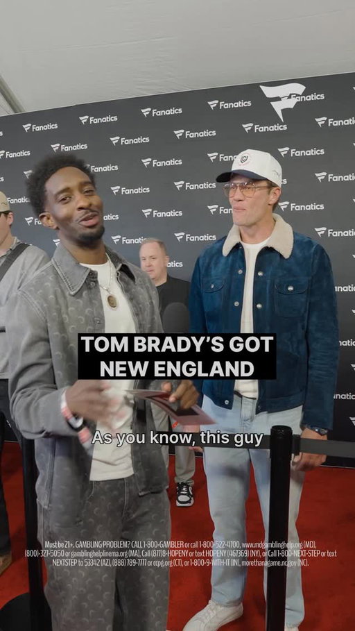 TB12 is all in on New England 🏈

GOAT talk with @tombrady & @iamdesibanks 

#nfl #football #fanatics #tombrady #patriots