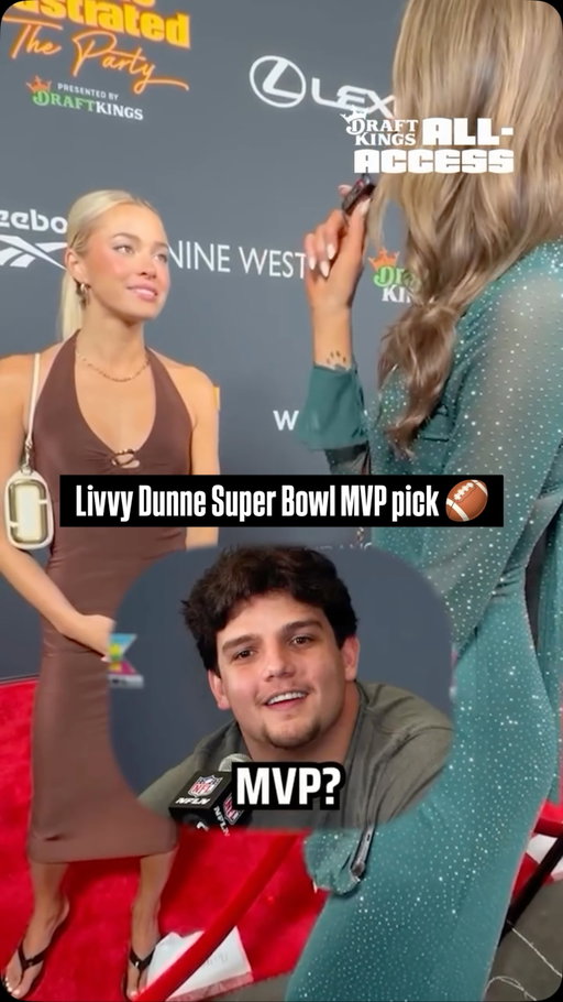 @livvydunne is predicting her LSU classmate, @will.campbell66, to win MVP in Super Bowl LX 🏈 Who’s your MVP pick??