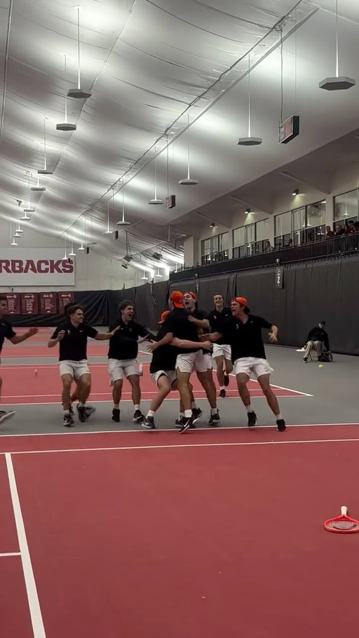 WHAT A MATCH. WHAT A WIN FOR THE KID.

#OKStateTennis | @haydarcemgokpinar