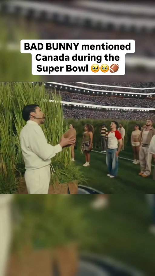 @badbunnypr giving the Canada shoutout we needed during the halftime show 😍😍🥹

🎥 NBC

#superbowllx #badbunny #canada