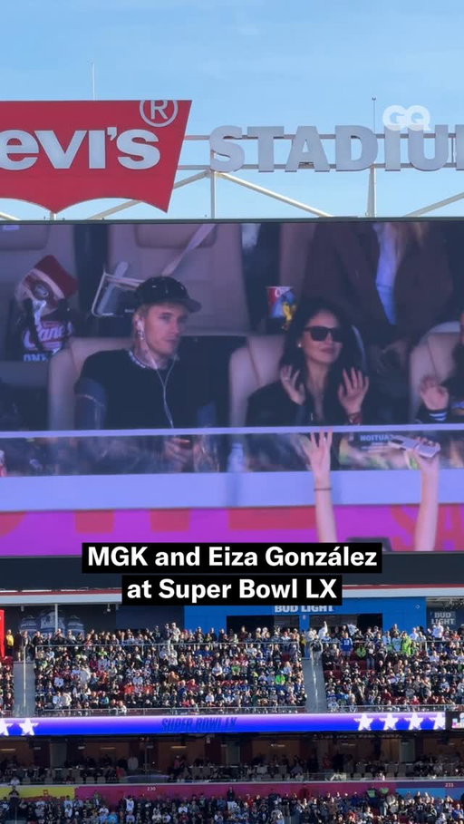 MGK and Eiza González spotted at Super Bowl LX.

Video by @peter_youngjae 

#SuperBowl #SBLX