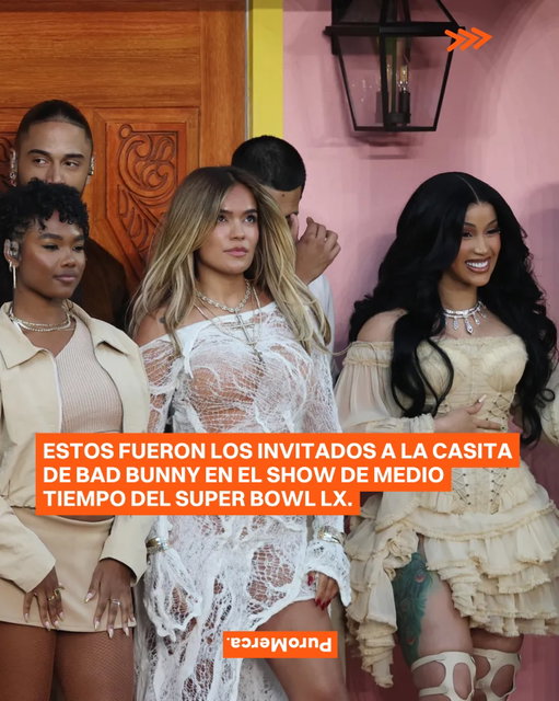 Bad Bunny convirtió su show de medio tiempo del Super Bowl LX en un punto de encuentro para la cultura pop, sumando a figuras como Pedro Pascal, Karol G, Cardi B, Alix Earle y Jessica Alba dentro de su propuesta escénica. 🎤🏟️

La aparición de estos invitados amplificó la conversación en redes y reforzó el impacto del concepto, mezclando música, celebridades y narrativa en un momento que rápidamente se volvió uno de los más comentados de la noche. 🔥📺

📸: National Football League (@NFL)

#PuroMerca 🧡