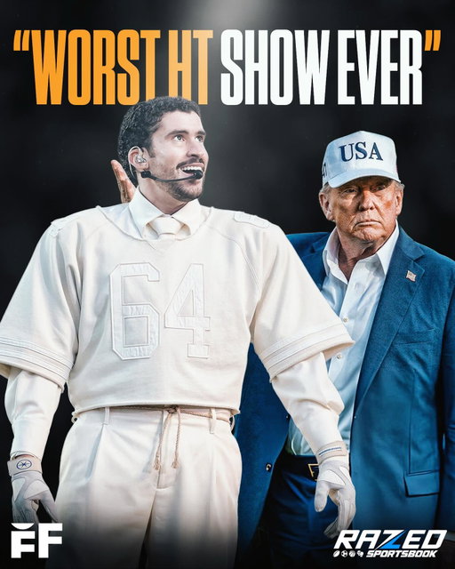U.S. President Donald J. Trump ripped Bad Bunny’s Super Bowl halftime performance and called it one of the “worst” shows ever. 

“The Super Bowl Halftime Show is absolutely terrible, one of the worst, EVER! It makes no sense, is an affront to the Greatness of America, and doesn’t represent our standards of Success, Creativity, or Excellence. Nobody understands a word this guy is saying, and the dancing is disgusting, especially for young children that are watching from throughout the U.S.A., and all over the World. This “Show” is just a “slap in the face” to our Country, which is setting new standards and records every single day - including the Best Stock Market and 401(k)s in History! There is nothing inspirational about this mess of a Halftime Show and watch, it will get great reviews from the Fake News Media, because they haven’t got a clue of what is going on in the REAL WORLD — And, by the way, the NFL should immediately replace its ridiculous new Kickoff Rule. MAKE AMERICA GREAT AGAIN!

President DONALD J. TRUMP.”