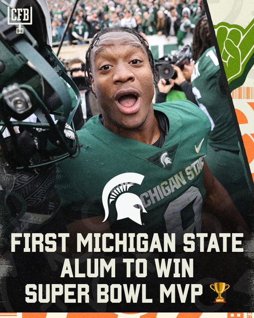 The first Spartan to win SB MVP ⚔️🏆

Congrats to K9 💚🤍