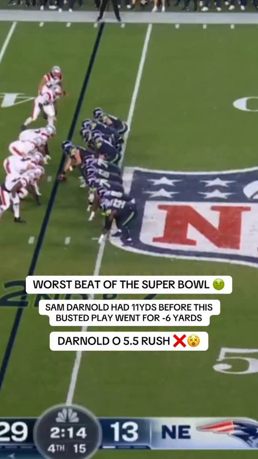 Worst bad beat in Super Bowl history? 😵‍💫